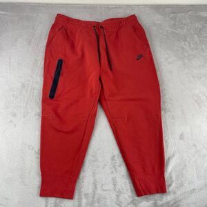 Nike Sportswear Tech Fleece Jogger Pants Plus Women 1X Red Active Athleisure NEW